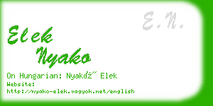 elek nyako business card